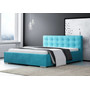 Čalouněná postel DIANA modrá rozměr 140x200 cm - galerie #1