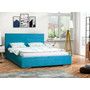 Čalouněná postel MONIKA modrá rozměr 140x200 cm - galerie #1