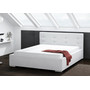 Čalouněná postel DAKOTA bílá rozměr 160x200 cm - galerie #1