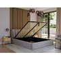 Čalouněná postel MOON rozměr 80x200 cm Tmavě modrá - galerie #5