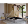 Čalouněná postel MOON rozměr 90x200 cm Krémová - galerie #5