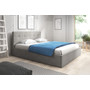 Čalouněná postel LAURA rozměr 90x200 cm Světle šedá