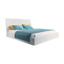 Čalouněná postel KARO rozměr 140x200 cm Bílá eko-kůže - galerie #2