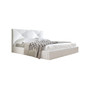 Čalouněná postel KARINO rozměr 160x200 cm Bílá eko-kůže