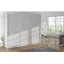 Šatní skříň DERBY II - 200 cm Bílá
