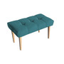 Lavice SKANDINAVSKÁ 60x40 cm Tmavě tyrkysová