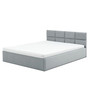 Čalouněná postel MONOS s pěnovou matrací rozměr 140x200 cm Světle šedá - galerie #5