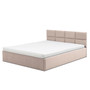 Čalouněná postel MONOS s pěnovou matrací rozměr 140x200 cm Tyrkysová - galerie #3
