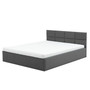 Čalouněná postel MONOS s pěnovou matrací 180x200 Tmavě šedá