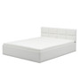 Čalouněná postel MONOS II s pěnovou matrací rozměr 140x200 cm - Eko-kůže Bílá eko-kůže