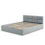 Čalouněná postel MONOS bez matrace rozměr 180x200 cm Světle šedá