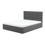 Čalouněná postel TORES s pěnovou matrací rozměr 160x200 cm Tmavě šedá