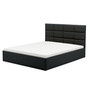 Čalouněná postel TORES II s pěnovou matrací rozměr 140x200 cm - Eko-kůže Černá eko-kůže - galerie #1