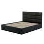Čalouněná postel TORES II bez matrace rozměr 140x200 cm - Eko-kůže Černá eko-kůže - galerie #1
