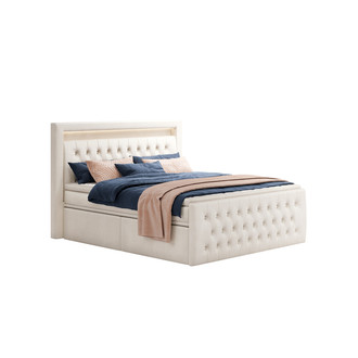 Čalouněná postel CESAR včetně úložného prostoru 200x200 cm