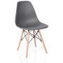 Set 4ks skandinavských židlí CF-1 - šedá - galerie #1