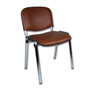 Konferenční židle ISO eko-kůže CHROM Modrá D4 EKO - galerie #15