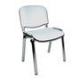 Konferenční židle ISO eko-kůže CHROM Tmavě šedá D23 EKO - galerie #9