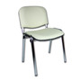 Konferenční židle ISO eko-kůže CHROM Latté  D11 EKO - galerie #6