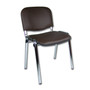 Konferenční židle ISO eko-kůže CHROM Červená D15 EKO - galerie #5