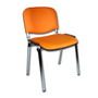 Konferenční židle ISO eko-kůže CHROM Tmavě šedá D23 EKO - galerie #4