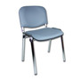Konferenční židle ISO eko-kůže CHROM Bílá D18 EKO - galerie #3