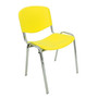 Konferenční plastová židle ISO CHROM Červená - galerie #12