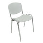 Konferenční plastová židle ISO CHROM Oranžová - galerie #4