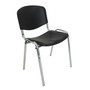 Konferenční plastová židle ISO CHROM Tyrkysová - galerie #2