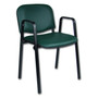 Konferenční židle ISO eko-kůže s područkami Tmavě šedá D23 EKO - galerie #12