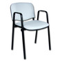 Konferenční židle ISO eko-kůže s područkami Modrá D4 EKO - galerie #9