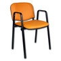 Konferenční židle ISO eko-kůže s područkami Oranžová D20 EKO - galerie #4