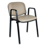 Konferenční židle ISO eko-kůže s područkami Latté  D11 EKO