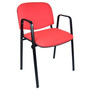 Konferenční židle ISO s područkami C2 - červená - galerie #1