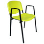 Konferenční židle ISO plastová s područkami RAL-3002 - galerie #12