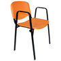 Konferenční židle ISO plastová s područkami RAL-8002 - galerie #11