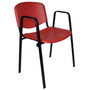 Konferenční židle ISO plastová s područkami RAL-5002 - galerie #10