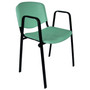 Konferenční židle ISO plastová s područkami RAL-5021 - galerie #7