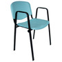Konferenční židle ISO plastová s područkami RAL-3002 - galerie #6