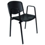 Konferenční židle ISO plastová s područkami RAL-2003 - galerie #2