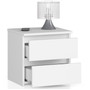 Noční stolek CL2 40 cm - bílá - galerie #1