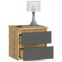 Noční stolek CL2 - dub artisan/grafit - galerie #1
