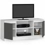 Televizní stolek RTV 120 - bílá/grafit - galerie #1
