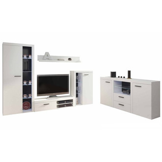 Obývací stěna s komodou OLIMP bílá