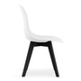 Židle KITO - černá/bílá - galerie #1