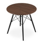 Jídelní stůl TODI 80 cm - černá/jasan - galerie #1