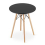 Jídelní stůl TODI 60 cm - buk/černá - galerie #1