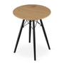 Jídelní stůl TODI 60 cm - černá/dub - galerie #1