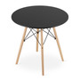 Jídelní stůl TODI 80 cm - buk/černá - galerie #1