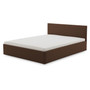 Čalouněná postel LEON s pěnovou matrací rozměr 160x200 cm Hnědá - galerie #3